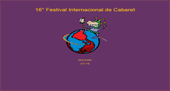 Desktop Screenshot of festivaldecabaret.com